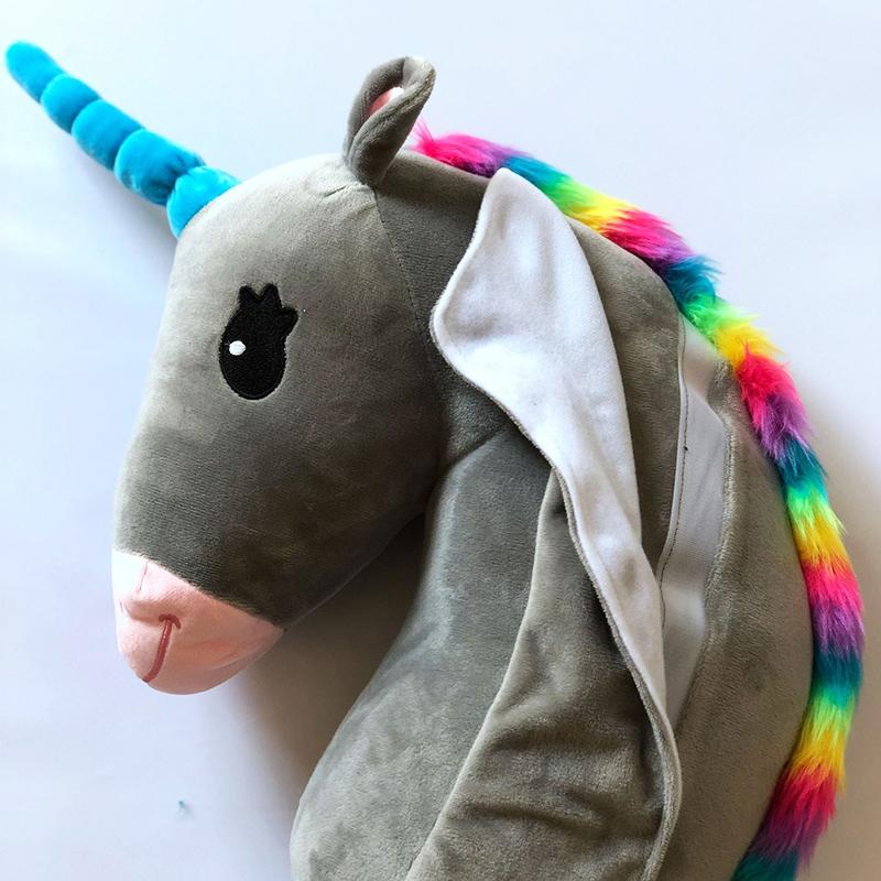 Dễ Thương Hoạt Hình Dây An Toàn Vai Tím Kỳ Lân Xe Dây An Toàn Bao Gối Dây Đai An Toàn Dành Cho Trẻ Em Bé Gái Tựa Đầu