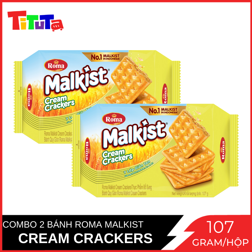 Combo 2 bánh Quy Malkist Cream Crackers 135gX2