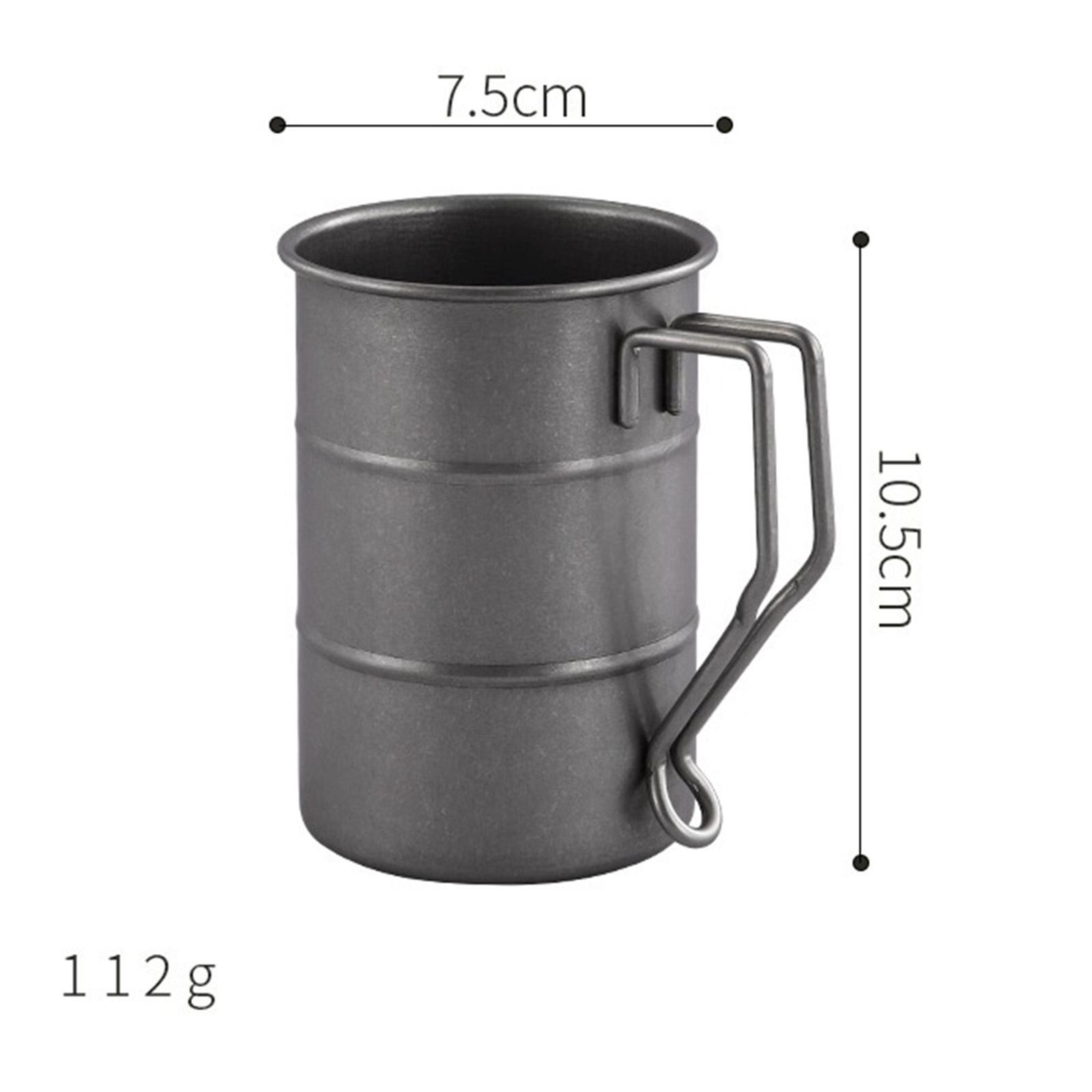 Coffee Mugs Tea Mugs Drinkware Reusable Portable 350ml Drinking Cup Camping Cup for Outdoor Home Office Hiking Picnic Fishing