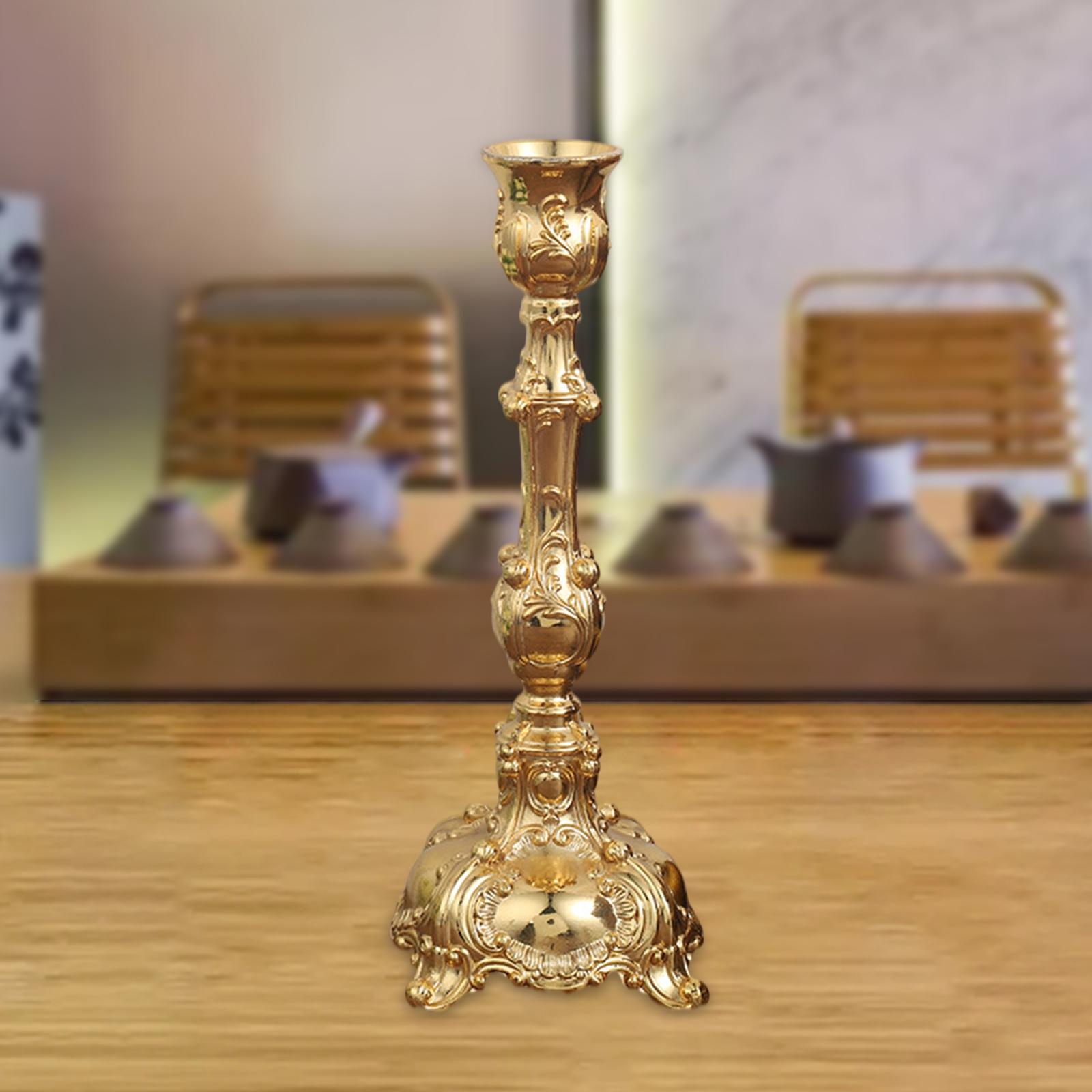 European Metal Candle Holder Pillar Stick Candlestick for Party Home