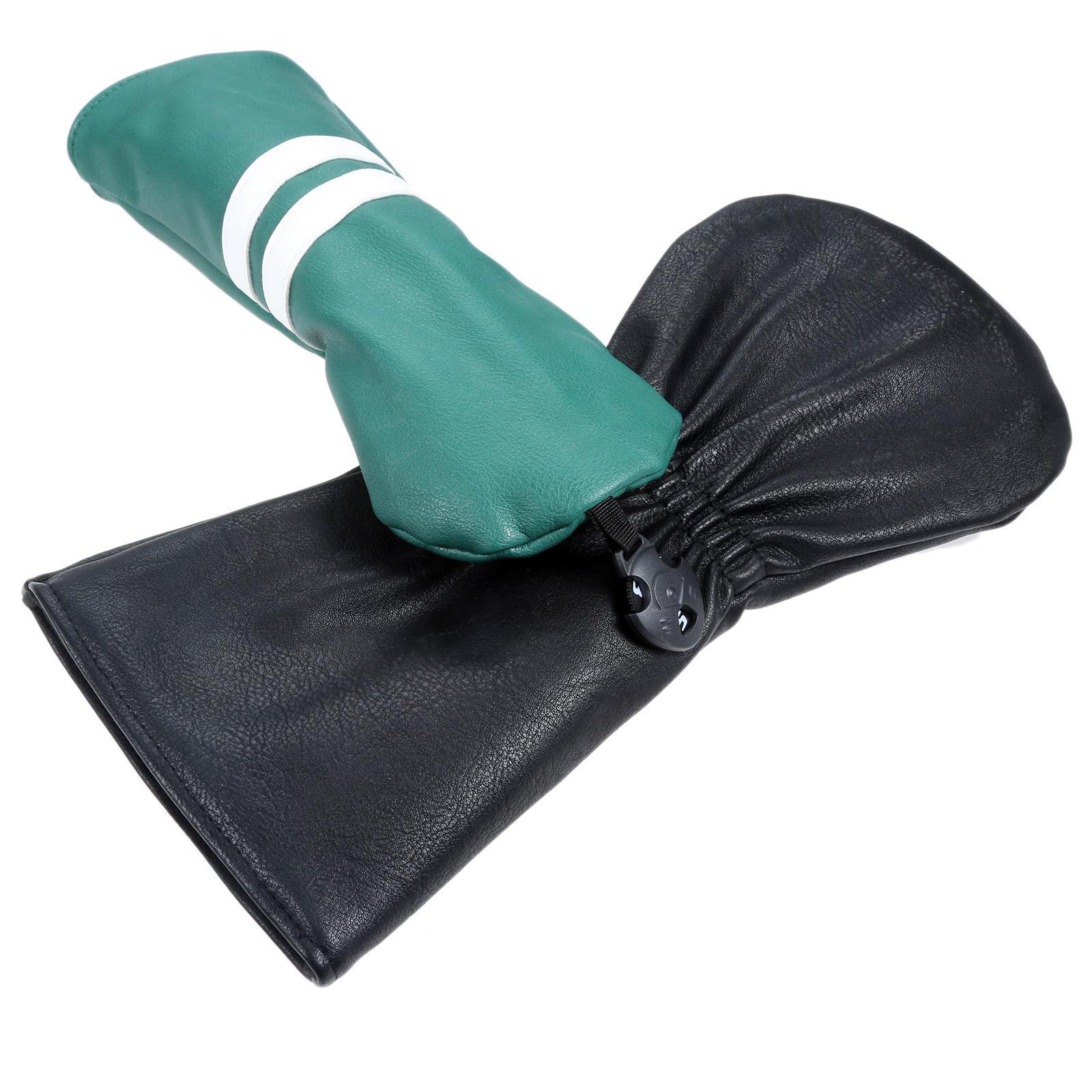 Golf Club Head Cover Protective Covers with Tags Long Neck Water Resistant