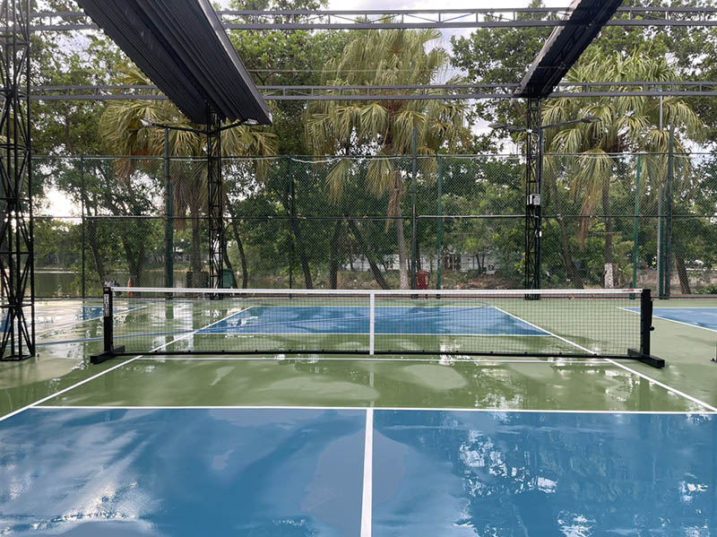 Trụ pickleball Vifa 303704P nặng 35kg, kích thước thép hộp vuông 80*80, đạt tiêu chuẩn,dễ dàng tháo lắp khi cần thiết