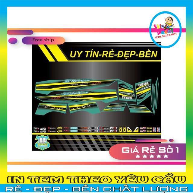 Tem rời Sirius xăng cơ V8