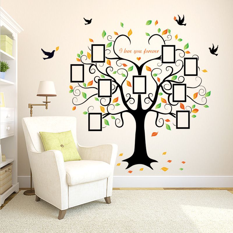Decal dán tường Cây khung ảnh 8 DCX041