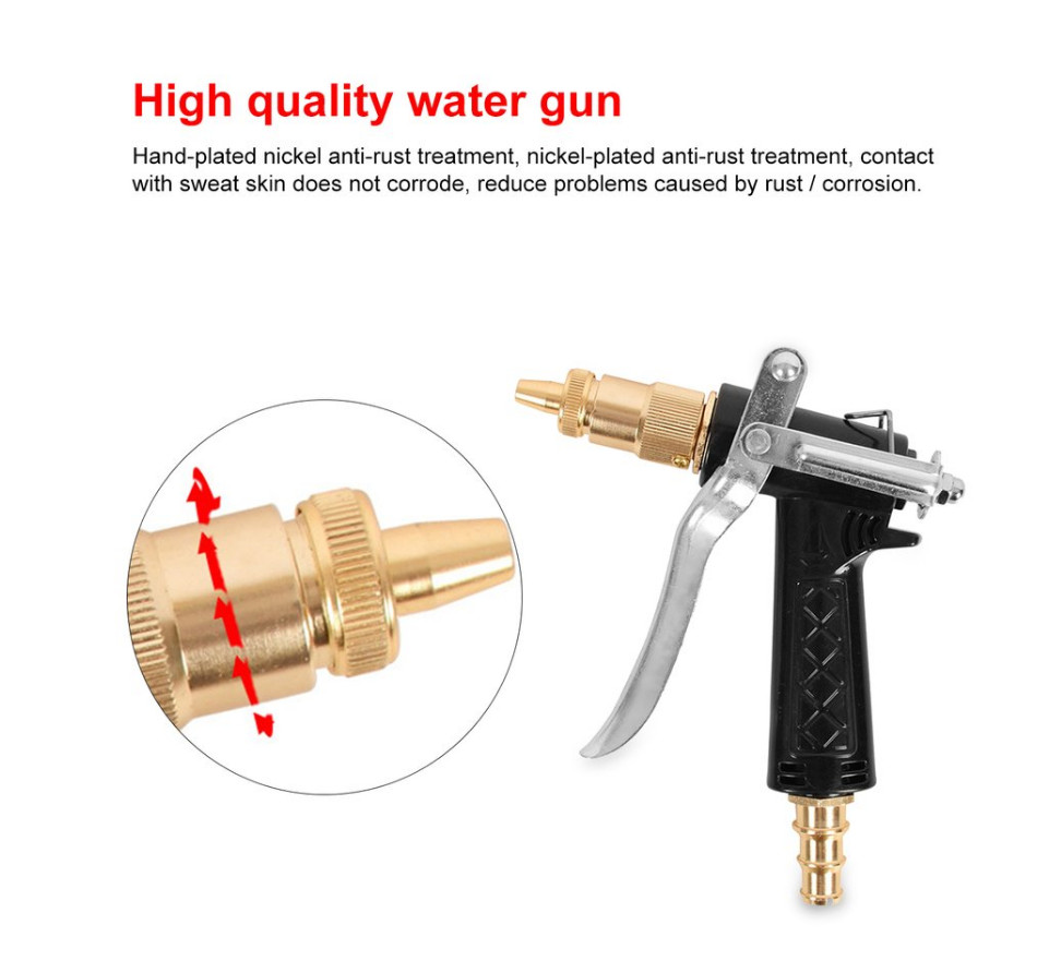Vòi xịt nước tăng áp nhiều chế độ, tưới cây, rửa xe đa năng