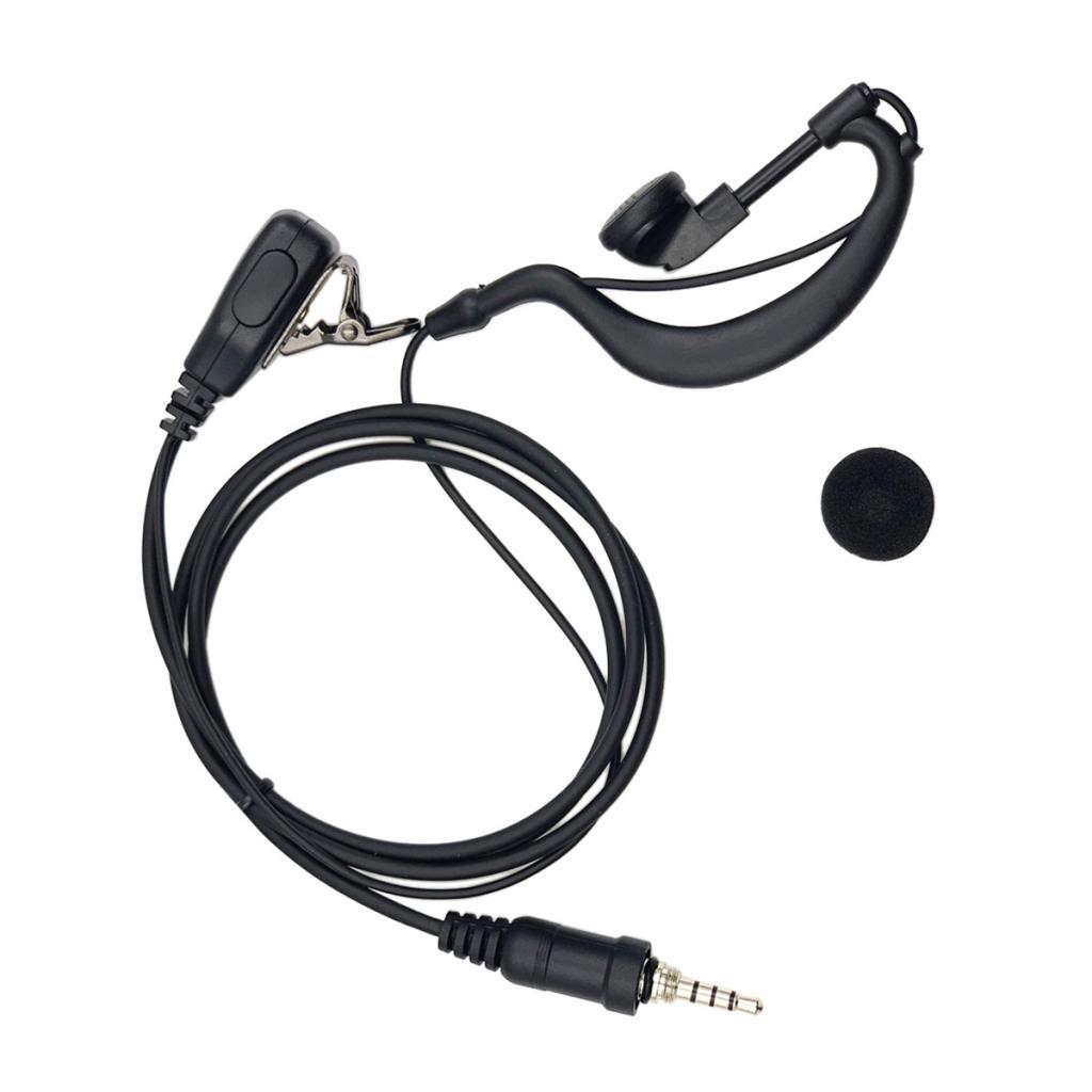 G-shape Ear-hook Mic Earpiece Headset for