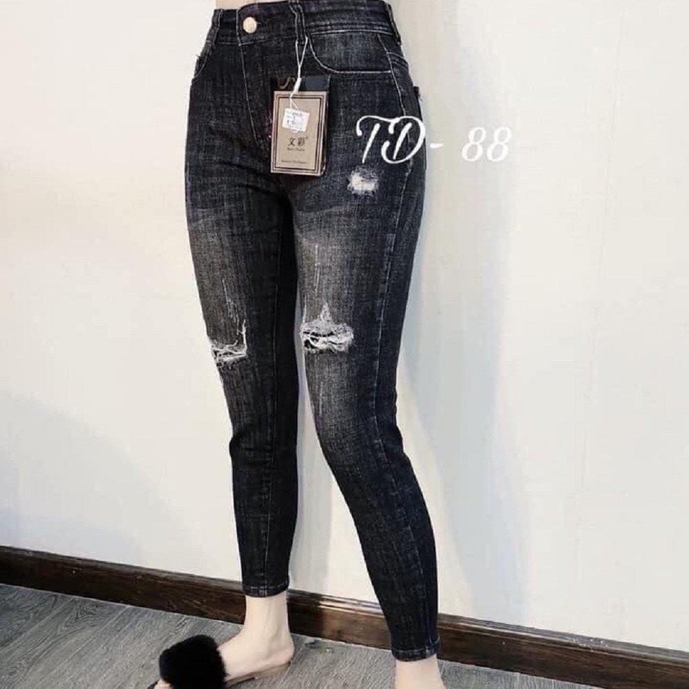 Quần Jean Nữ Baggy Quần Nữ co dãn nhẹ mẫu MS917