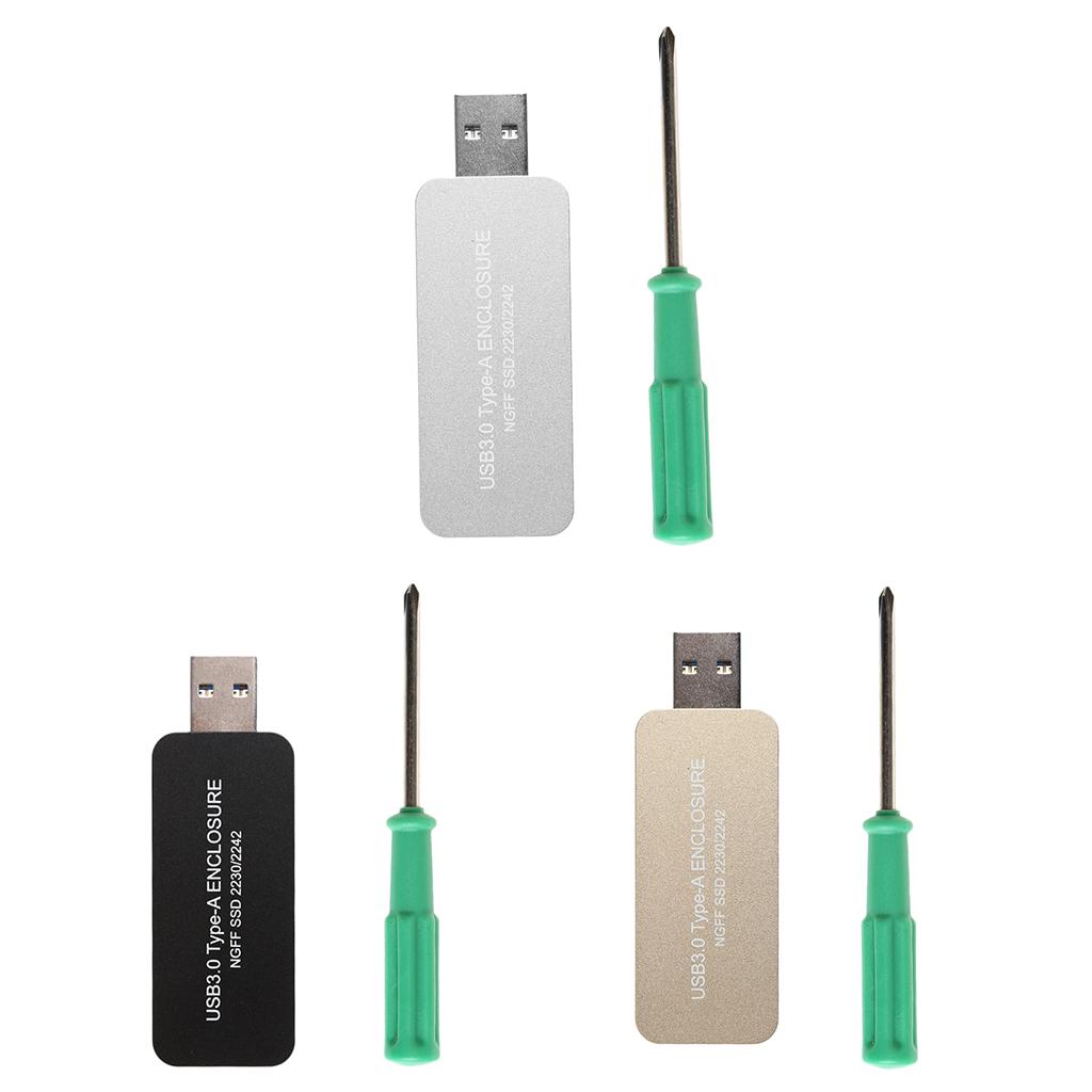USB 3.0 to  Based 2230/2242 M.2   SSD Portable Enclosure Storage Box