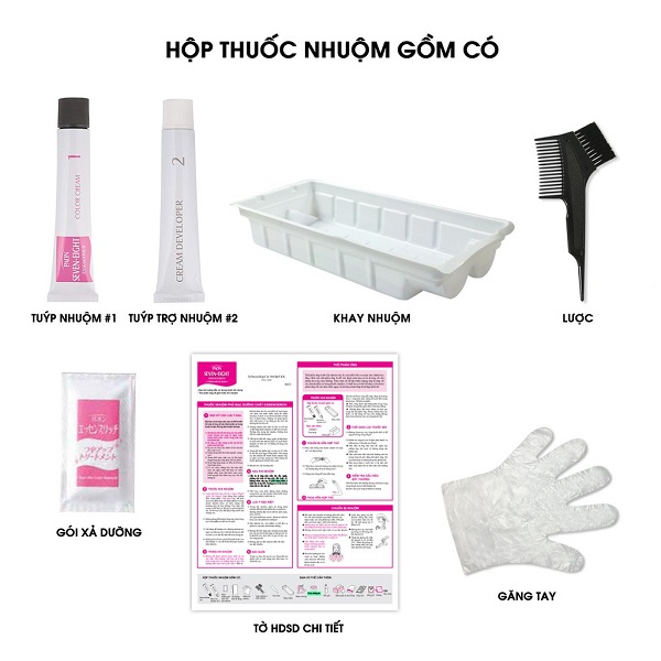 Nhuộm phủ bạc dưỡng chất Seven Eight ESSENCERICH Hair Color Nhật Bản