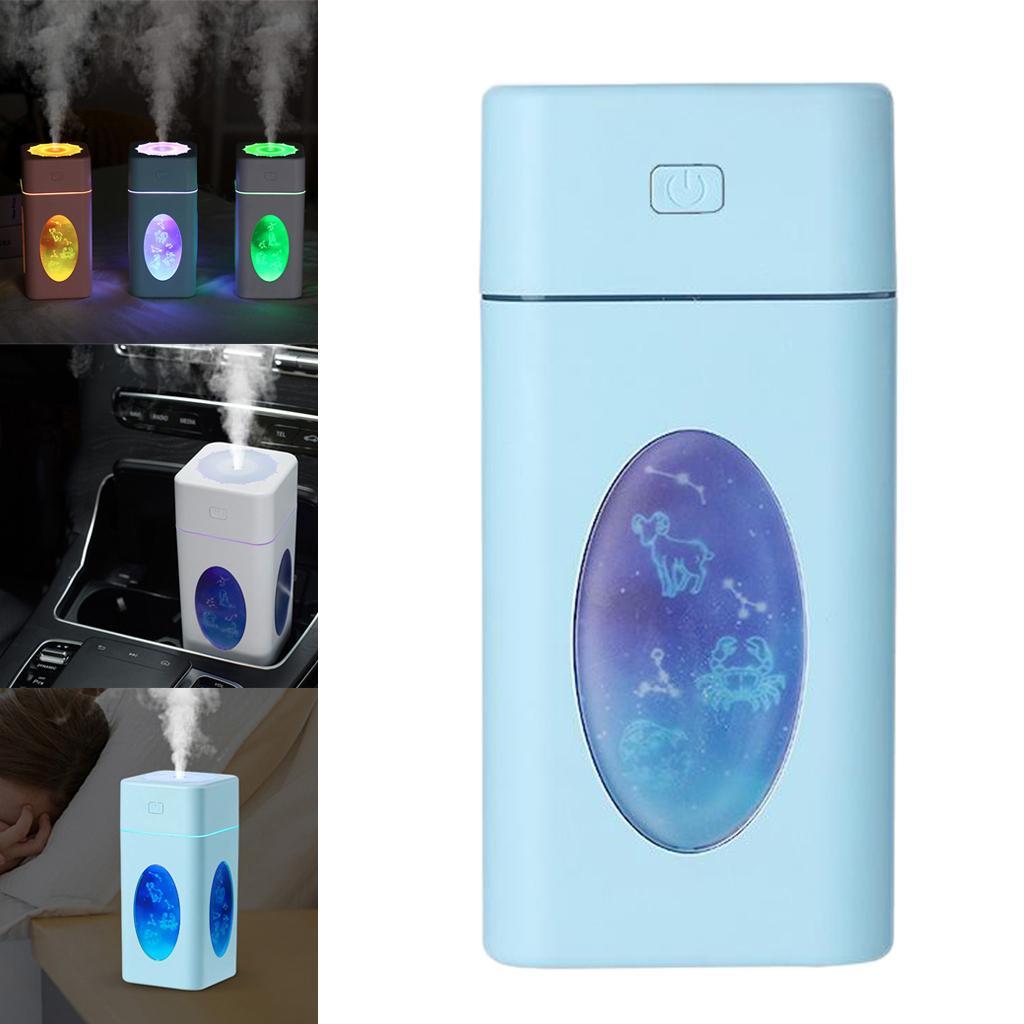 260ml Ultrasonic Air Diffuser Mist Purifier Aroma Humidifier LED Light White