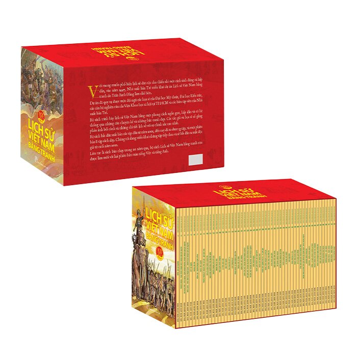 Boxset Lịch Sử Việt Nam Bằng Tranh Trọn Bộ (Bộ Hộp 53 Cuốn)