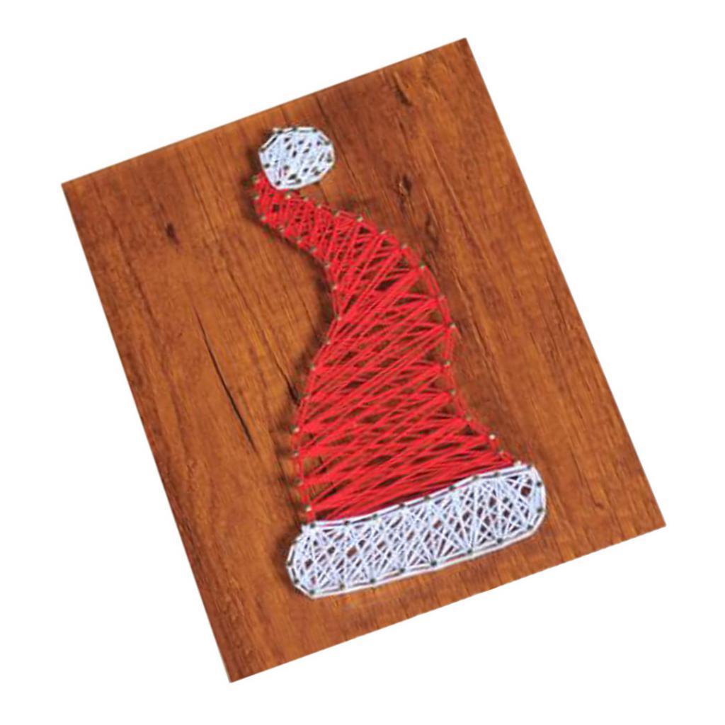 Creative Santa Hat String Art Kits for Childern Adults DIY Crafts