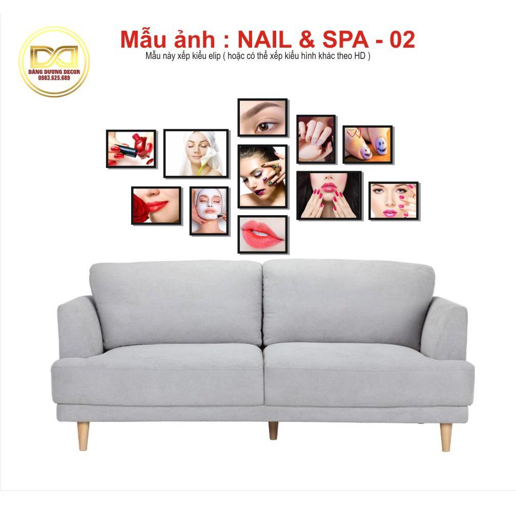 Bộ 11 Tranh trang trí NAIL - SPA - THẨM MỸ BEAUTY - Mẫu đa dạng - Dễ lắp đặt - Sang chảnh.