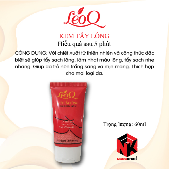 Kem tẩy lông LEOQ 60ML