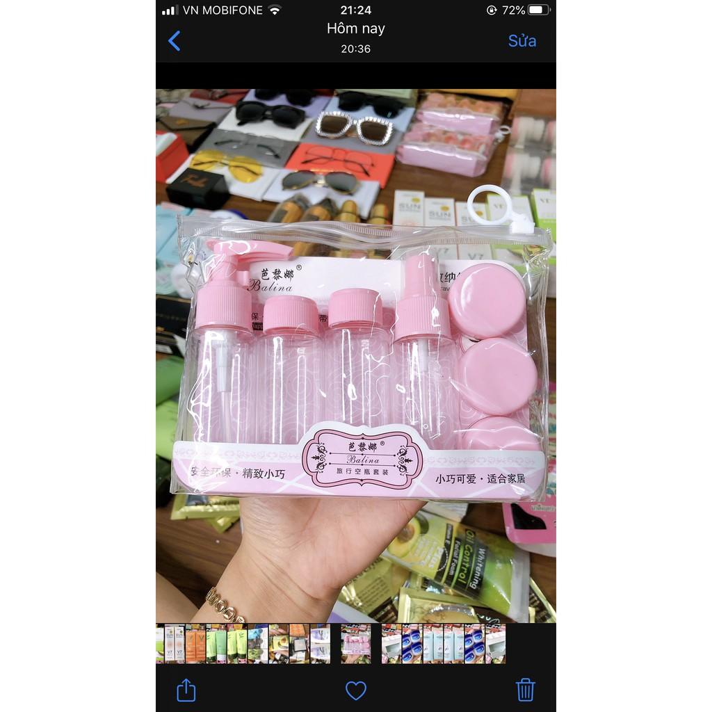 Set chiết mỹ phẩm bỏ túi tiện lợi 6 món