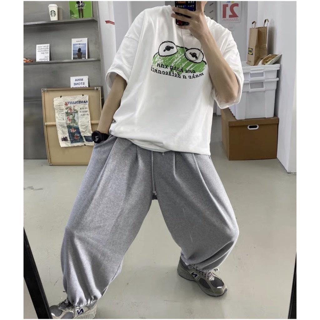 Áo Thun Nam Tay Lỡ Unisex Rộng Ếch Xanh Tay Lỡ Rộng Dáng Hàn