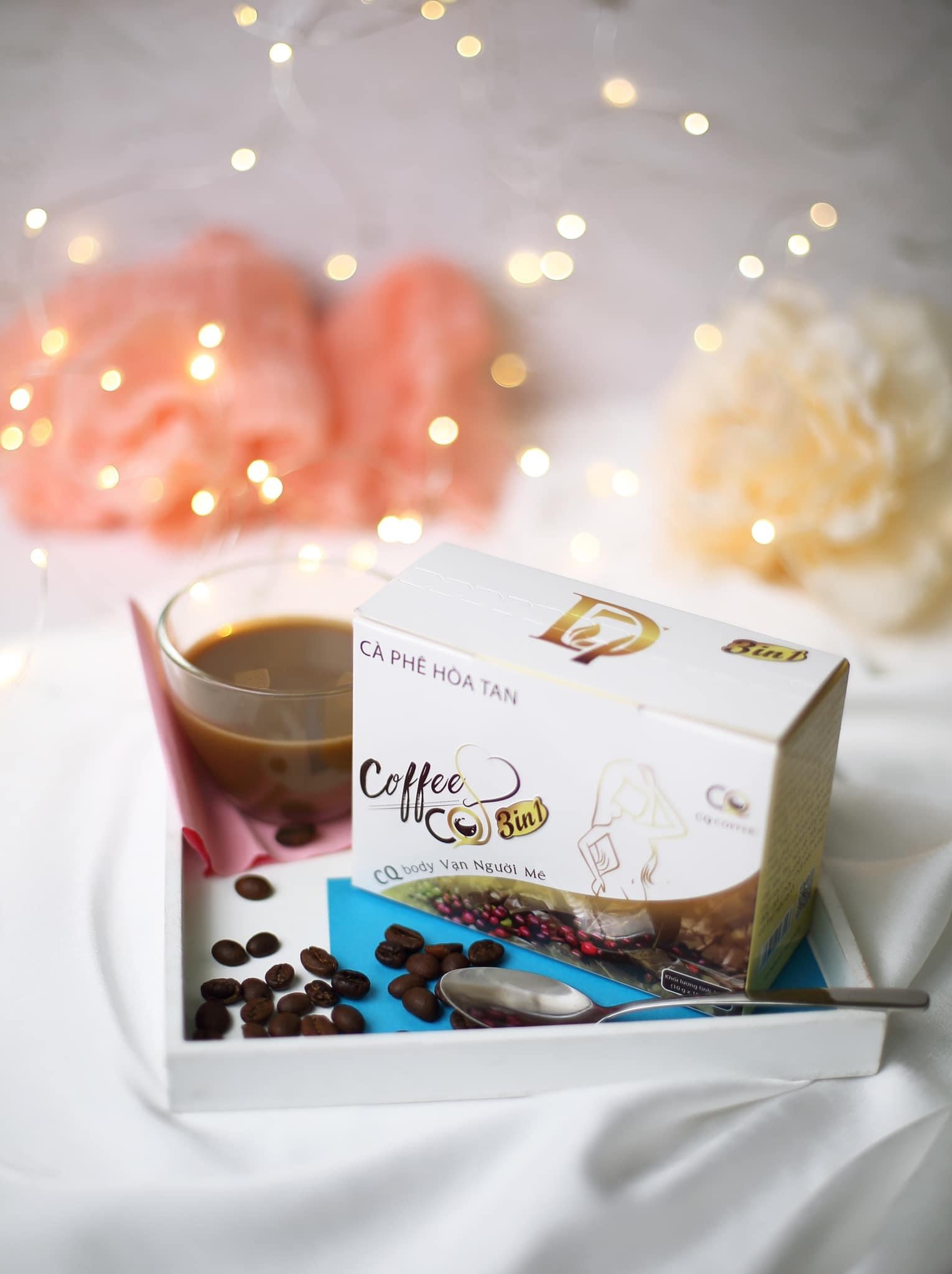 Combo 10 hộp CAFE HÒA TAN CQ COFFEE 3IN1 Thái Lan