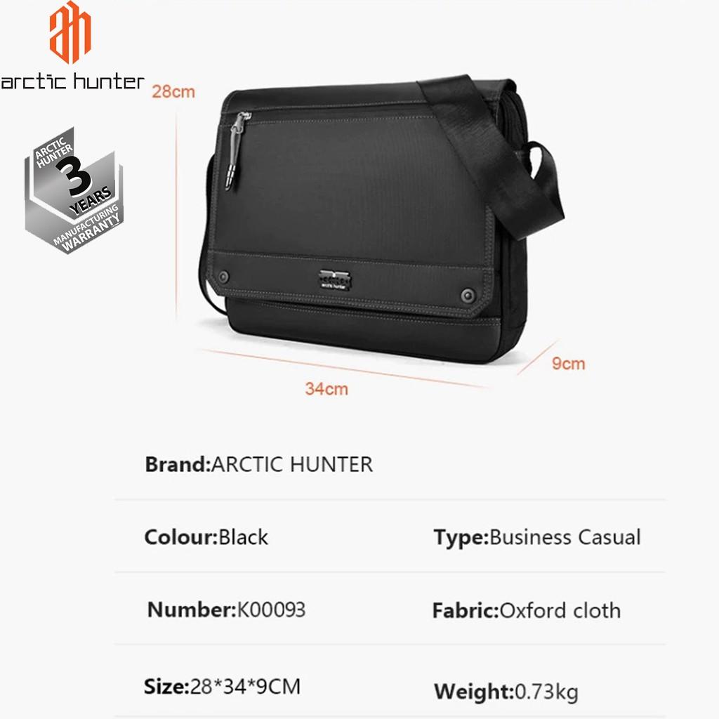 Túi đeo chéo, đeo hông Arctic Hunter K00093 chất liệu Oxford chống thấm nước, thiết kế nhiều ngăn tiện dụng