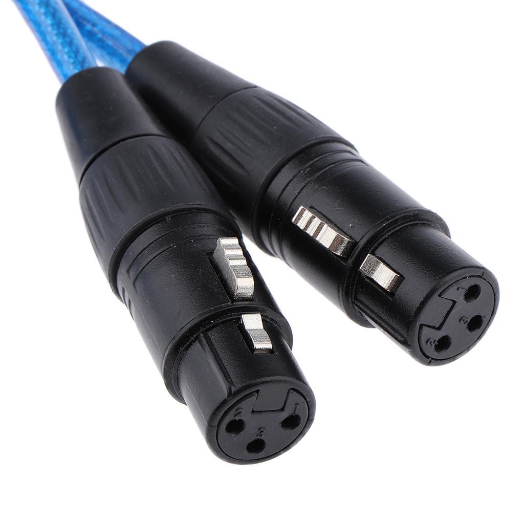 Dual Female XLR to RCA Cable, Heavy Duty 2 XLR Female to 2 RCA Male HIFI Stereo