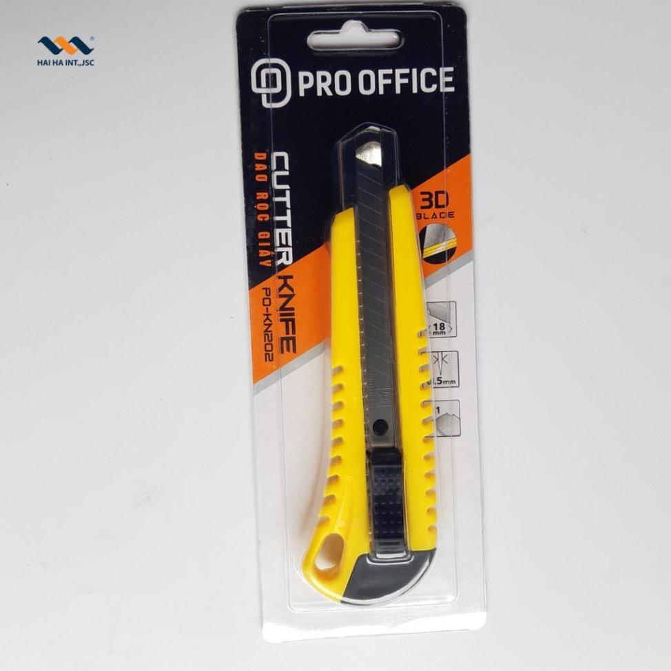 Dao rọc giấy PRO-OFFICE KN202 18mm - 2 lưỡi