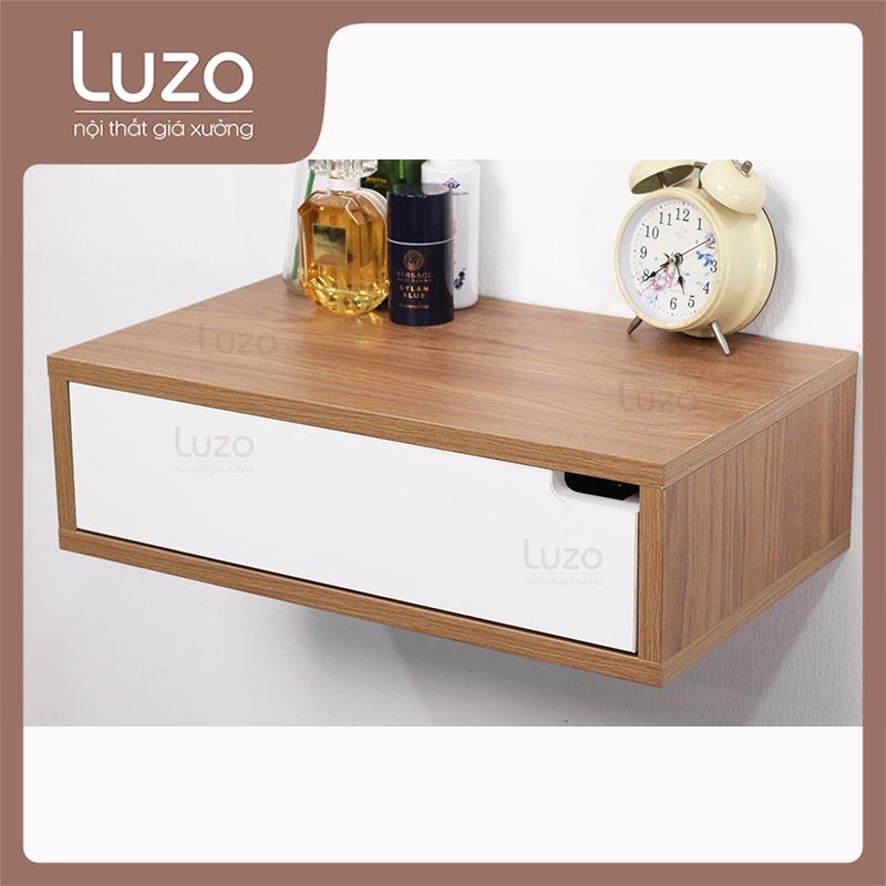 Bàn trang điểm treo tường gỗ MDF nhập khẩu Malaysia phong cách Hàn Quốc BTD TT1 - Luzo Home