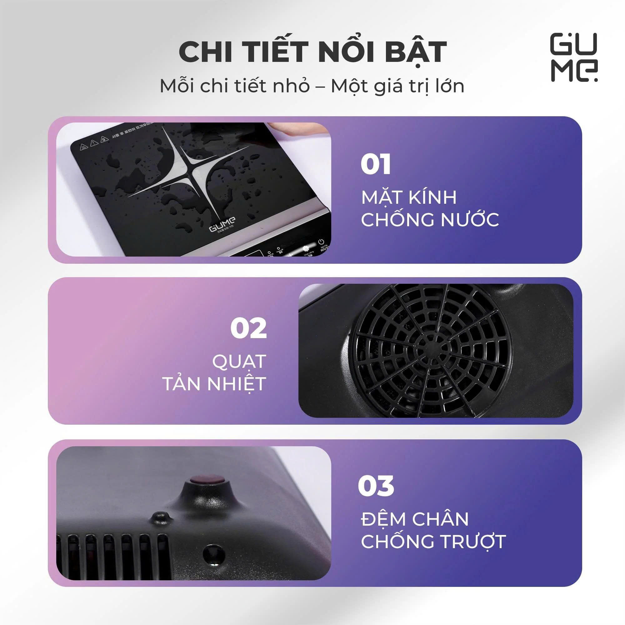 Bếp Từ Đơn Gume GM - IC03 hàng chính hãng