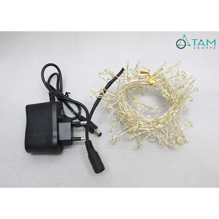 Dây đèn Led đom đóm có nhánh màu vàng ấm điện trực tiếp L-FAIRY-02