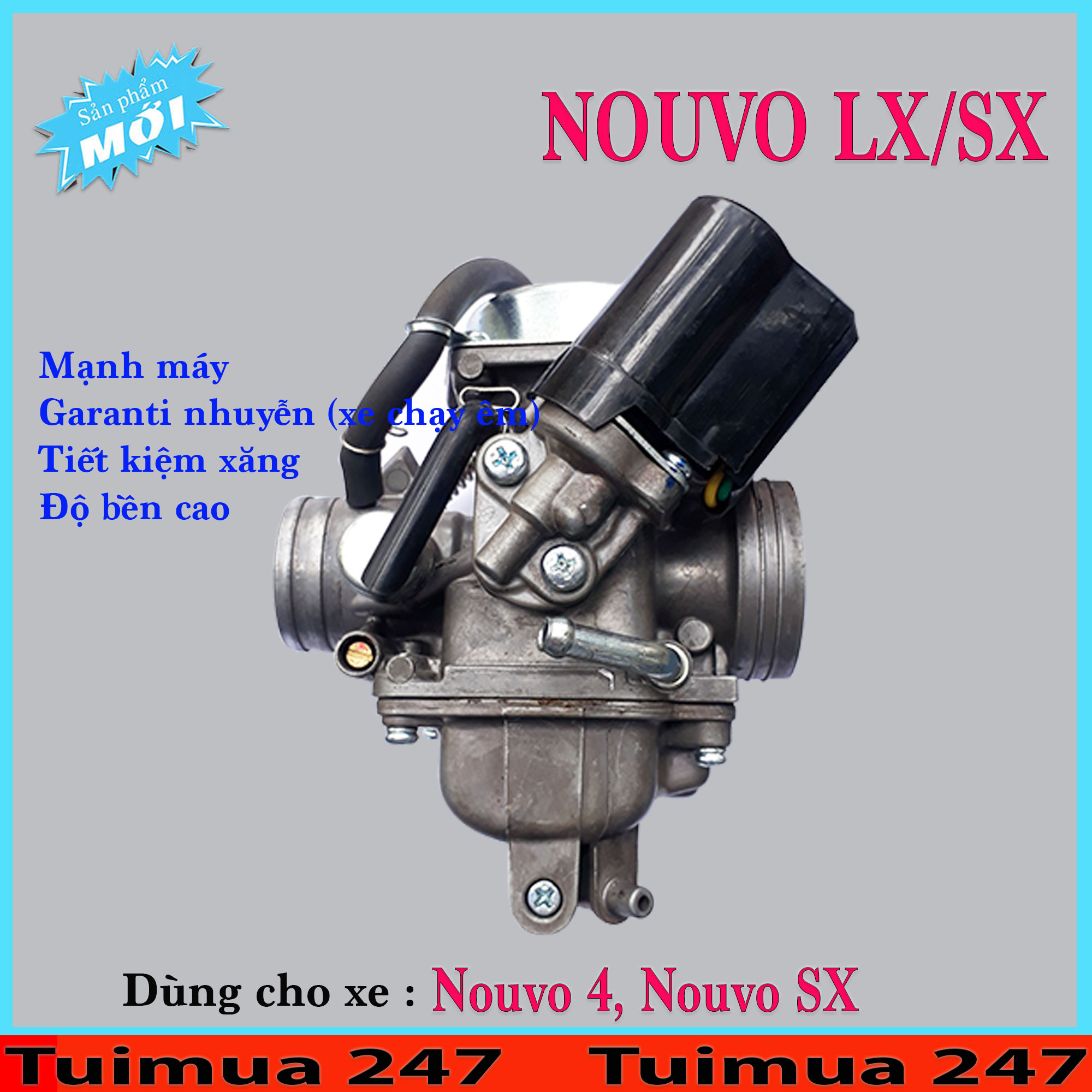 Bình Xăng Con (Bộ Chế Hòa Khí ) dành cho Yamaha Nouvo 4, Nouvo SX