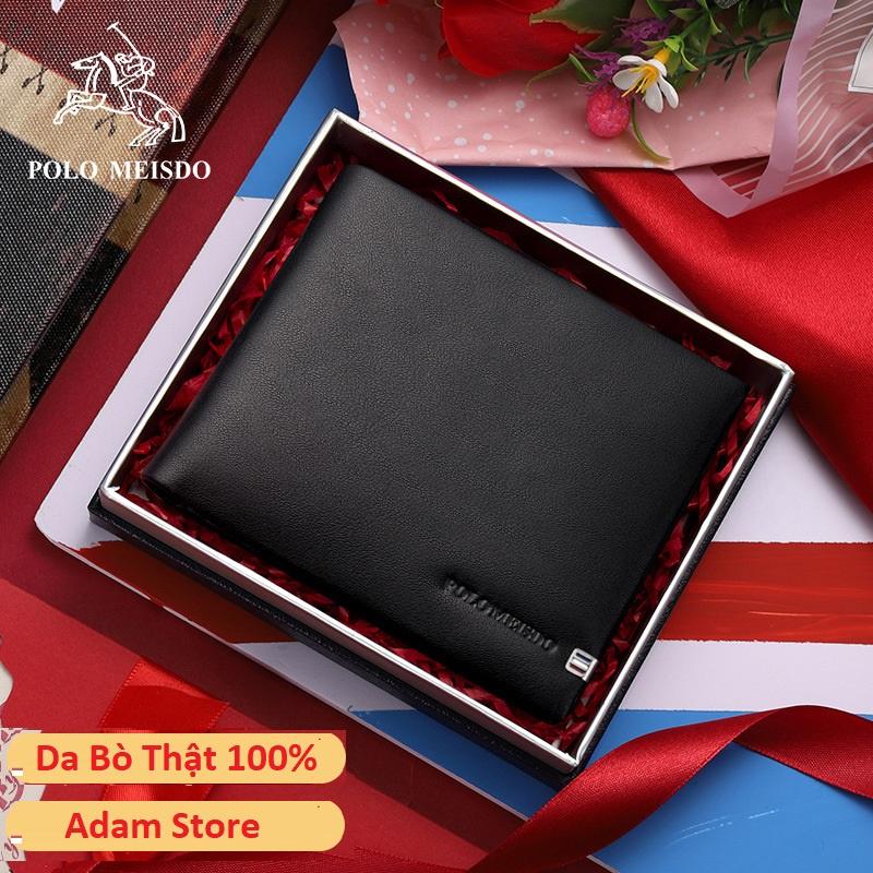 Bóp Da Nam Ví Da Bò Nam Cao Cấp POLO MEISDO Bảo Hành 24 Tháng