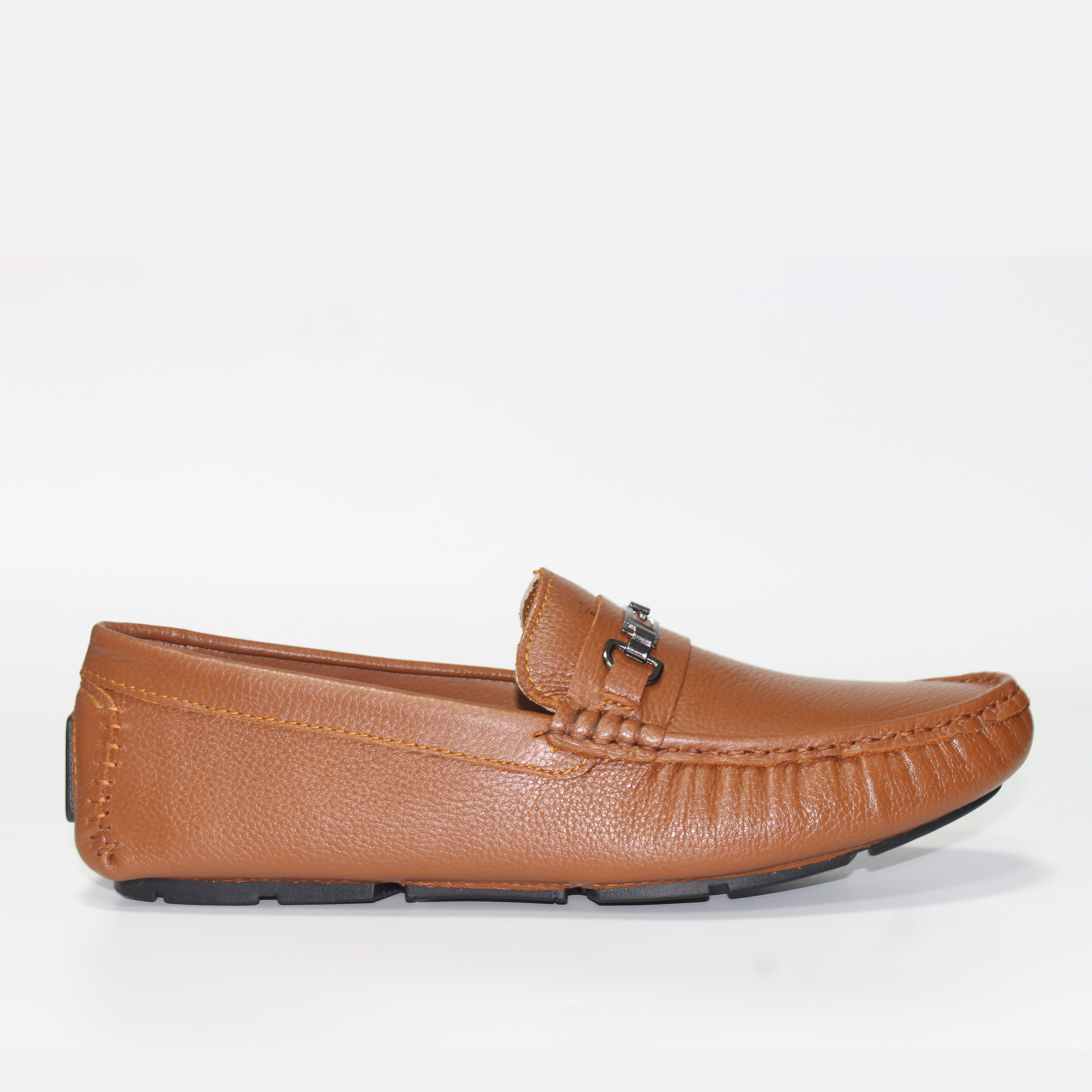 Giày MICHILUX Da Bò Thật Chính Hãng Horse Bit Moccasin CSHM0 Màu Nâu Bò