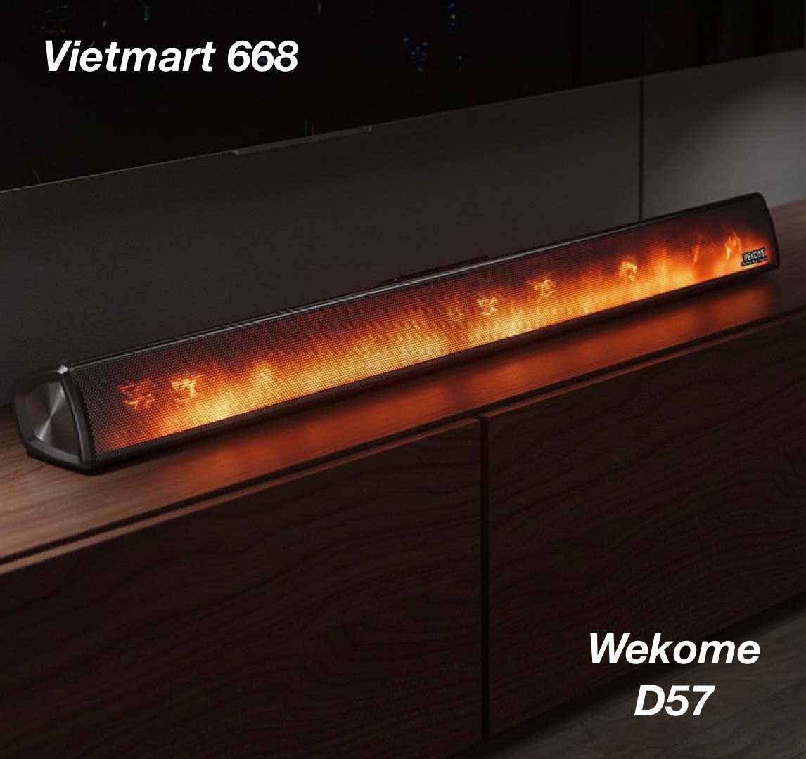 Loa Bluetooth WEKOME D57 - V5.3 Hỗ Trợ USB, Thẻ Nhớ, Jack 3.5 Kết Nối Tivi, Máy Tính, Thiết Kế Sang Trọng - Hàng Chính Hãng