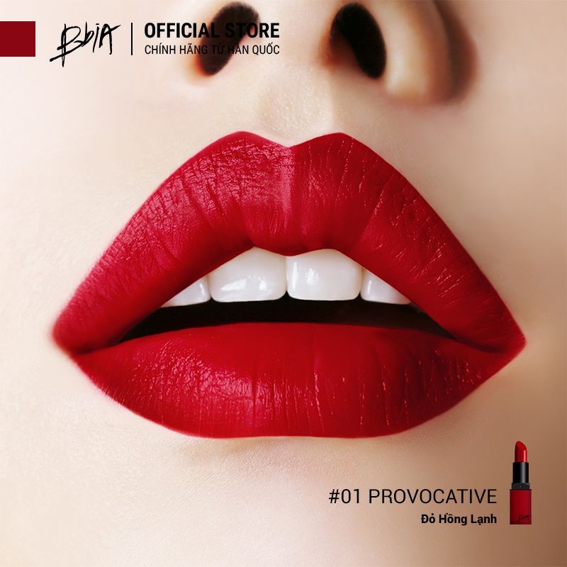 Son lì Bbia Last Lipstick – 01 Provocative 3.5g