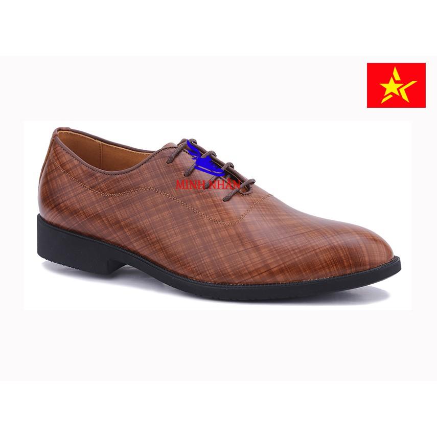 Minh Nhân-Giày Tây nam da bò Oxford Shoes giày buộc dây công sở nam tây nam giá rẻ da bò cao cấp Đẹp Thời trang B-4