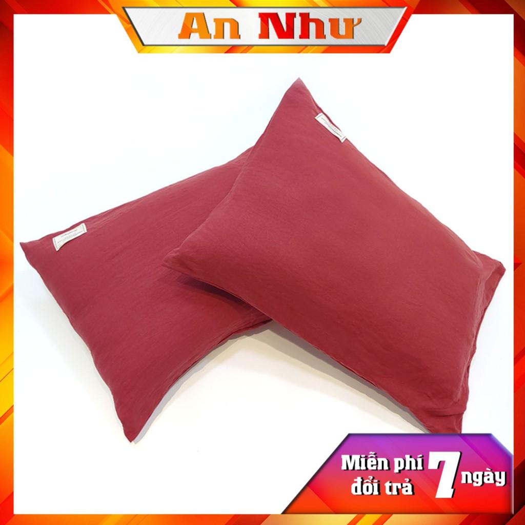 Vỏ gối nằm 45x65 vỏ gối, bao gối cotton đũi