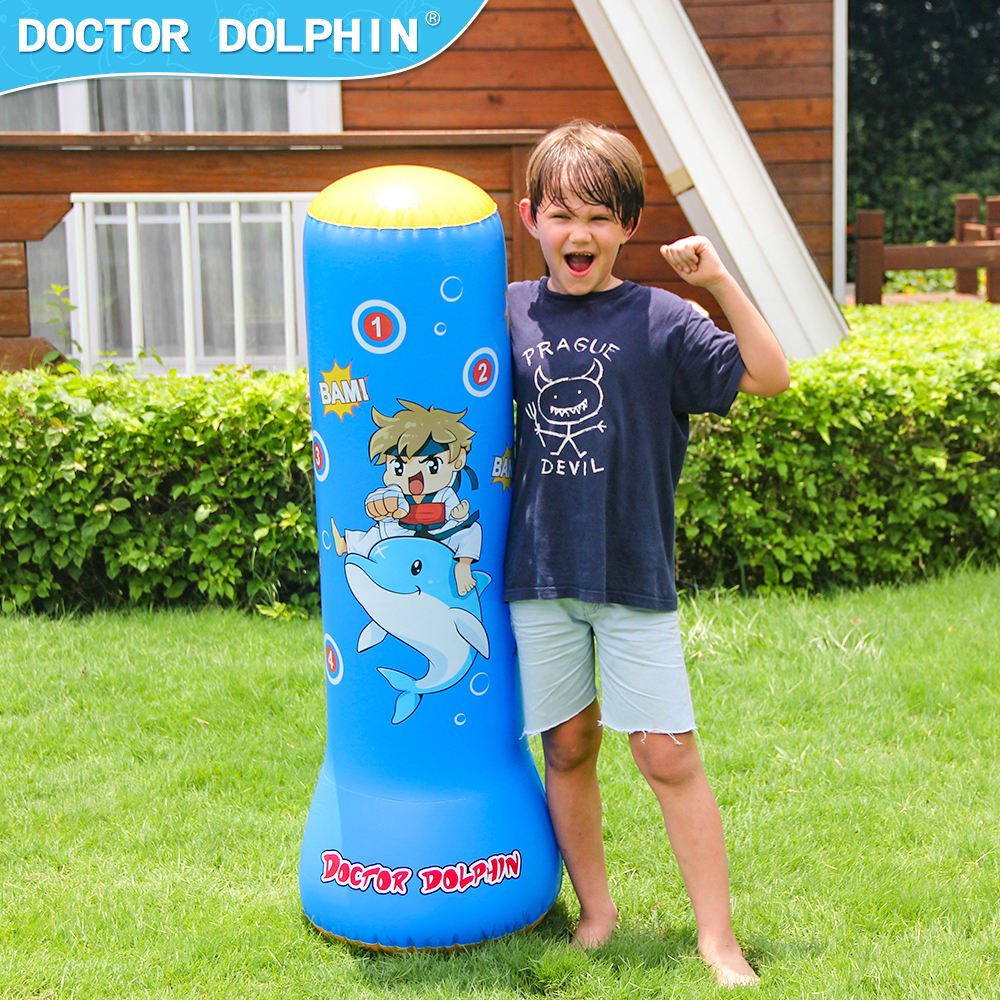 [Tặng kèm bơm] Đồ chơi Boxing bằng hơi, Đồ chơi vận động cho bé