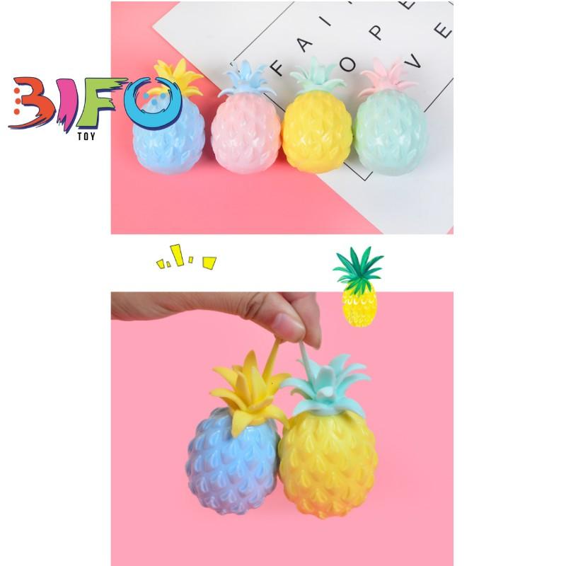 Đồ chơi mềm dẻo Squishy hình quả dứa ngộ nghĩnh đáng yêu cho bé