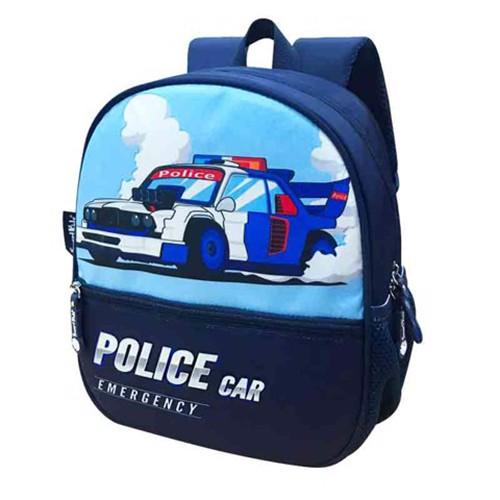 Balo mẫu giáo B.bag Toy Station-Police Car Xanh đen dành cho bé 3-5 tuổi,trẻ mẫu giáo,đáng yêu,dễ thương  B-005