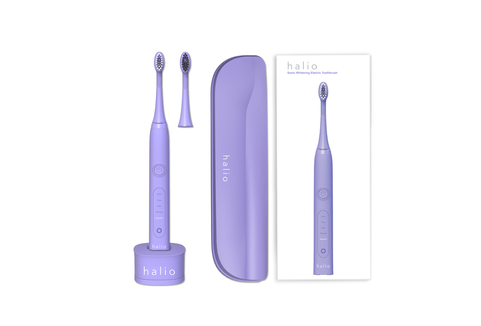 Combo Bàn Chải Điện Làm Trắng Răng Halio Sonic Whitening Electric Toothbrush PRO ( Periwinkle &amp; Midnight Blue)