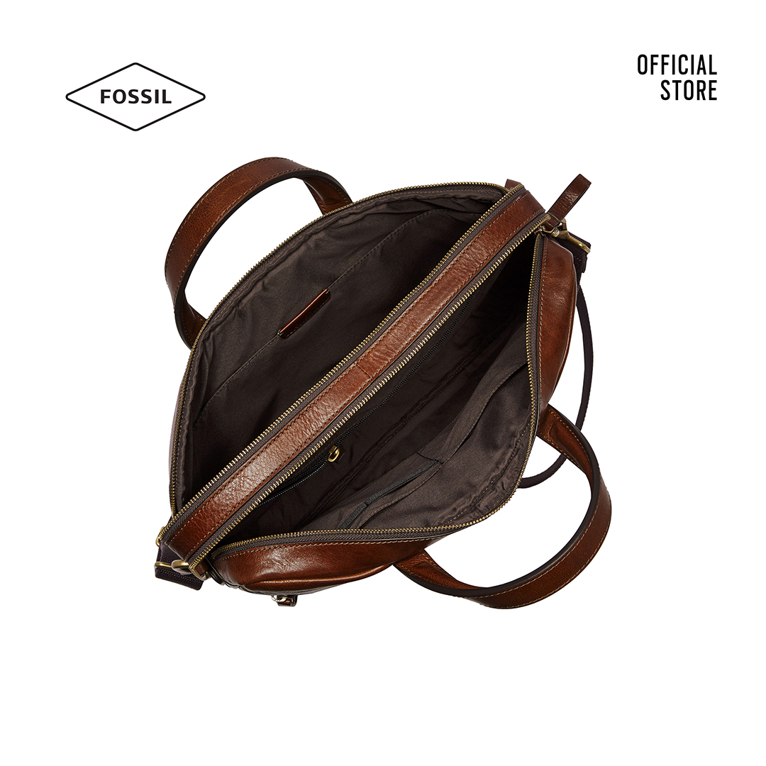 Túi đeo chéo nam Fossil Haskell Messenger Bag MBG9456222 - nâu