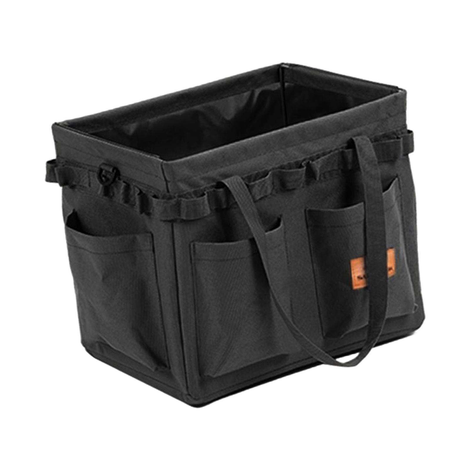 Foldable Camping Storage Bag Tool Organizer with Carry Handles Utility Tote for Groceries