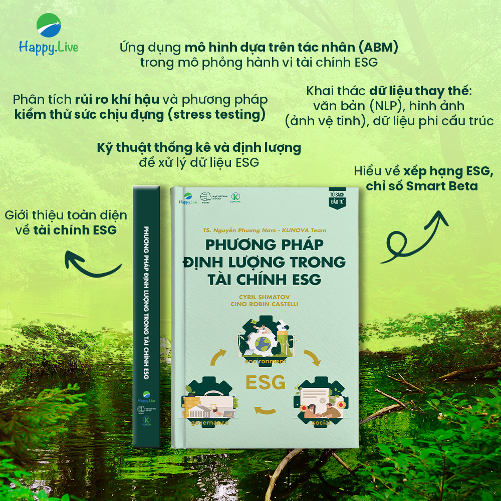 Bộ sách Giải pháp ESG: Kết nối tư duy quản trị và dữ liệu định lượng (gồm 2 cuốn) - Happy Live