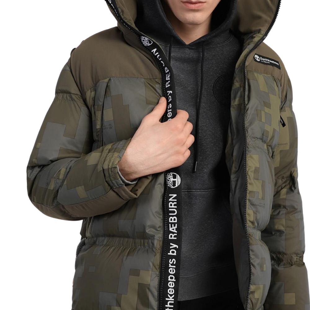 TIMBERLAND Áo Khoác Mùa Đông Nam EK Raeburn Pinnacle Oversized Puffer Digi Camo AOP TB0A25K3C0