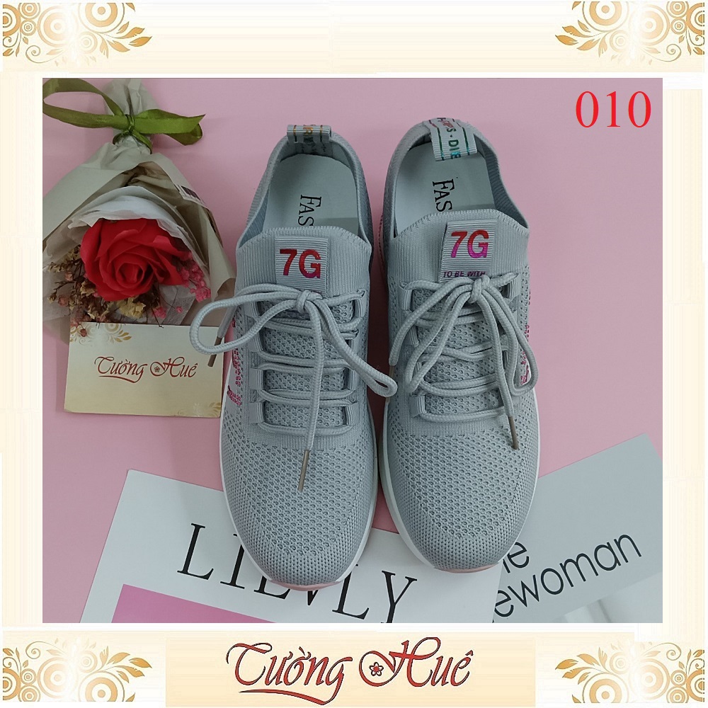 Giày Thể Thao Nữ Thời Trang Đế Độn Đính Hạt Siêu Dễ Thương Cá Tính