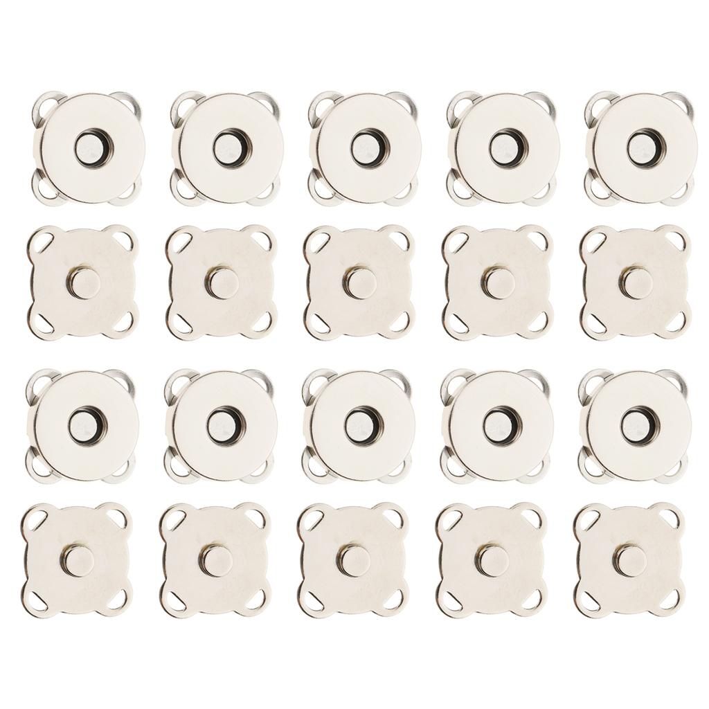 20 Bộ Từ Tính Móc Cài Khóa Hít Nút Bấm Dành Cho Ví Túi Xách Túi May Thủ Công