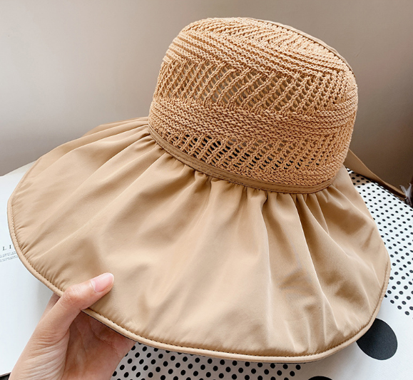 Mũ rộng vành chống nắng chống tia cực tím thắt nơ cao cấp, nón nữ đi nắng đi biển thời trang