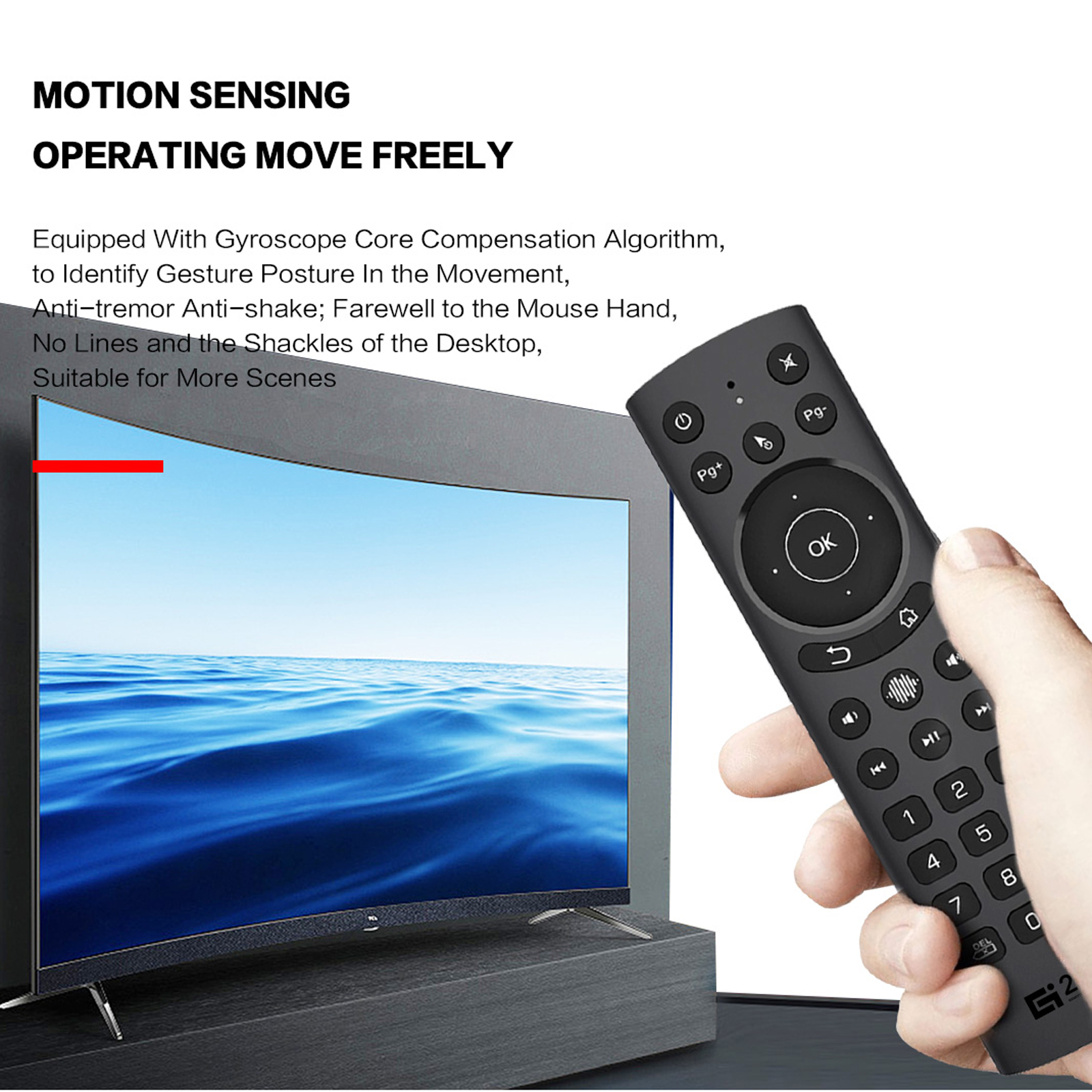 Chuột Không Dây G20S Pro 2.4g USB 6 Trục Điều Khiển Từ Xa Bằng Giọng Nói Thông Minh IR