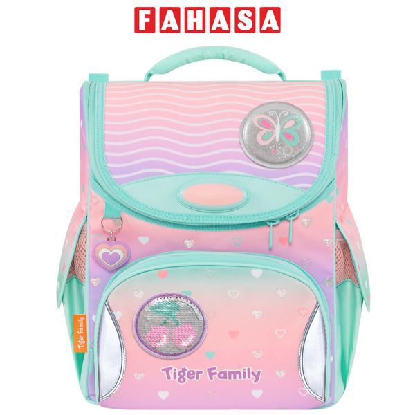 Cặp Chống Gù Nature Quest Schoolbag Pro - Peach Waves - Go Green - Tiger Family TGNQ-096A