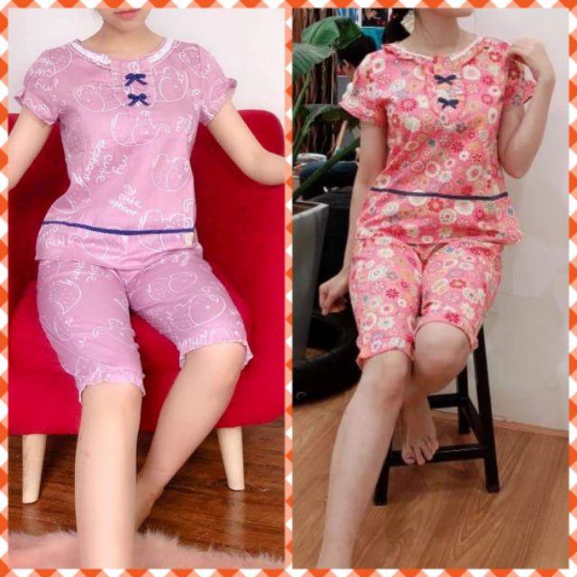 Quần áo mặc nhà đẹp rẻ 2 màu ảnh thật