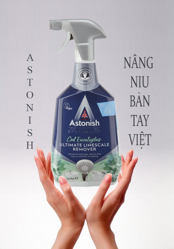 Bình xịt vệ sinh nhà tắm Astonish hương chanh C6940 (750ml)