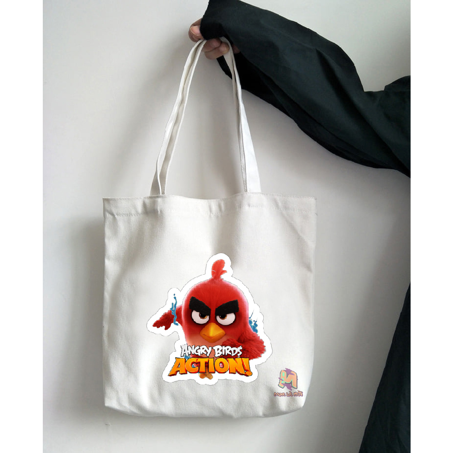 Túi Tote in hình chủ đề Angry birds